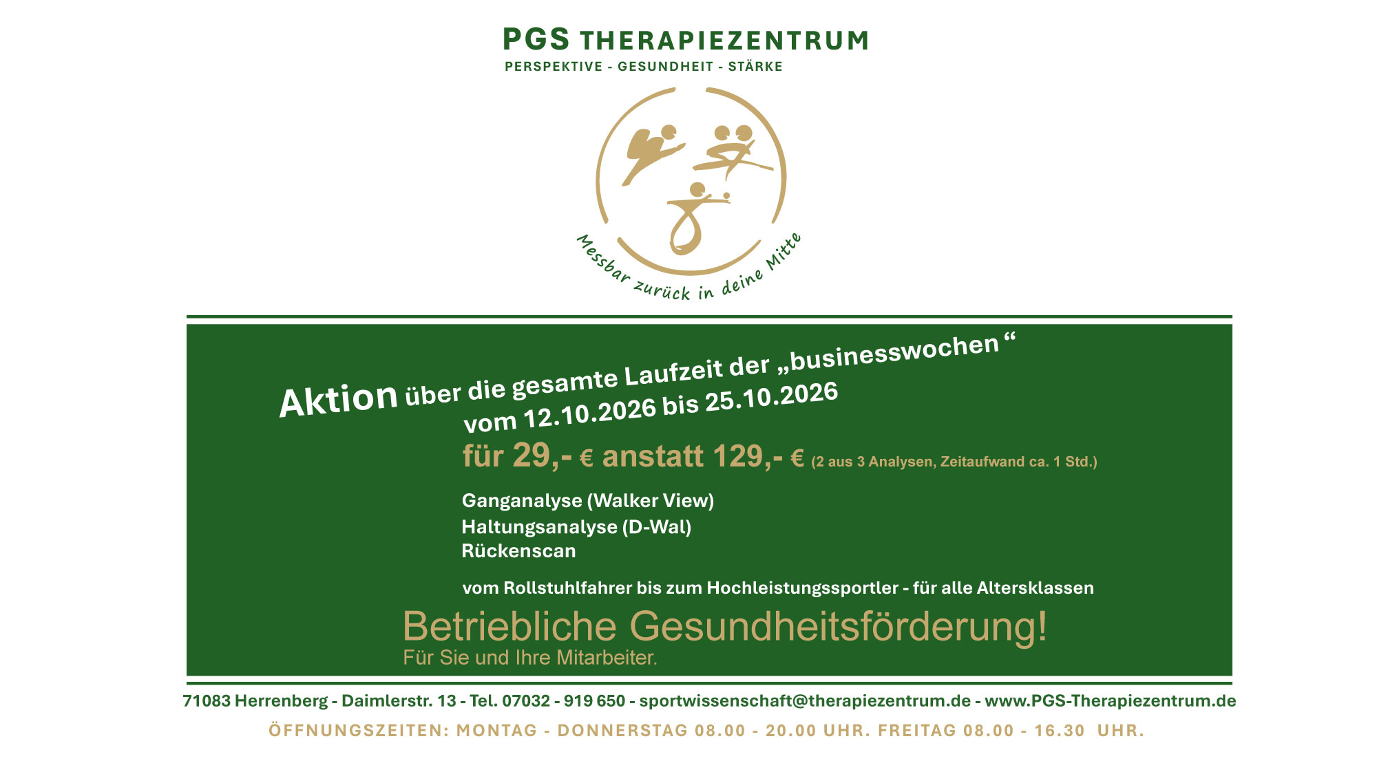 Unser Tip PGS Therapiezentrum